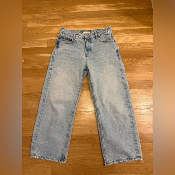 Free People Deep Trance Dropped Boyfriend Jeans Sweet Dreams Light Wash Size 26 - Picture 4 of 7